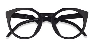 Matte Black Oakley OX8139 Hstn -  Plastique Lunettes de vue