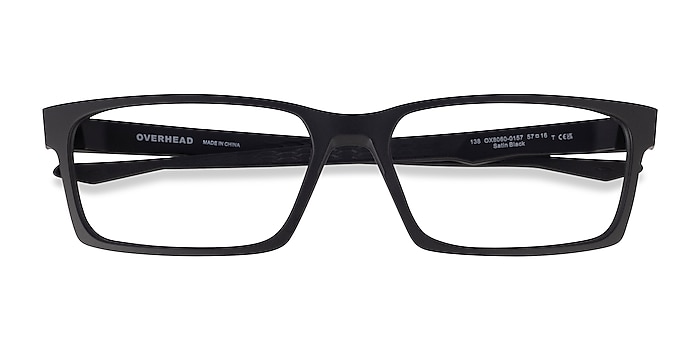 Satin Black Oakley Overhead -  Plastic Eyeglasses