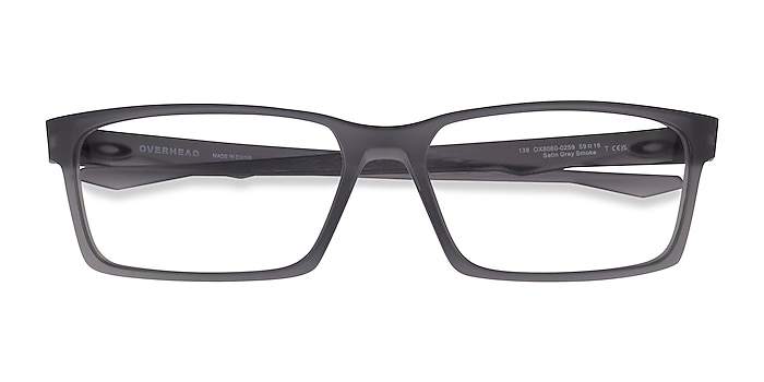 Satin Gray Oakley Overhead -  Plastic Eyeglasses