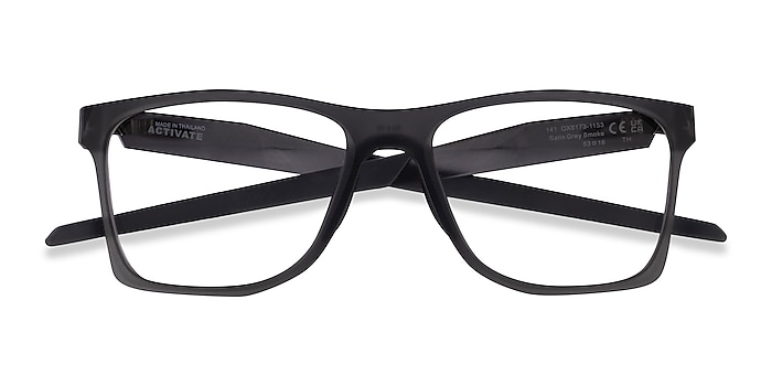 Satin Gray Smoke Oakley Activate -  Plastic Eyeglasses
