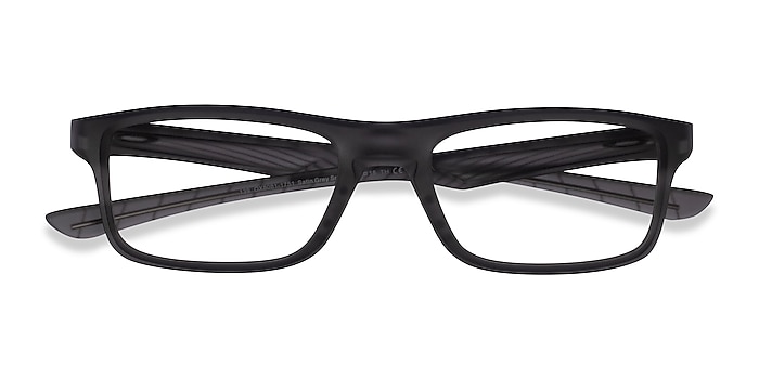 Satin Gray Oakley Plank 2.0 -  Plastic Eyeglasses