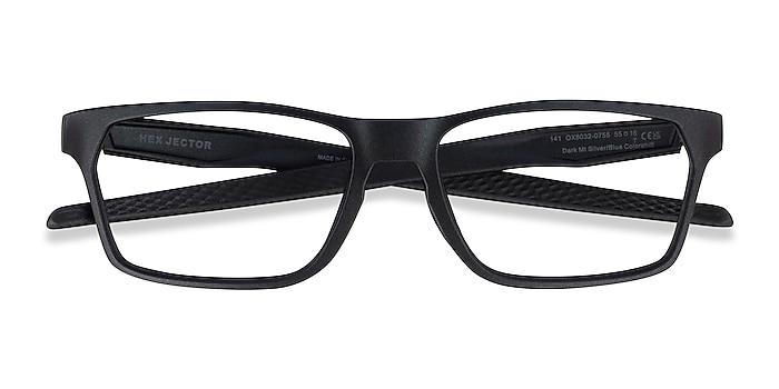 Silver Oakley Hex Jector -  Plastic Eyeglasses