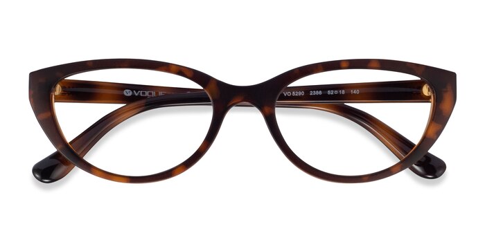 Dark Tortoise Light Brown Vogue Eyewear VO5290 -  Plastic Eyeglasses