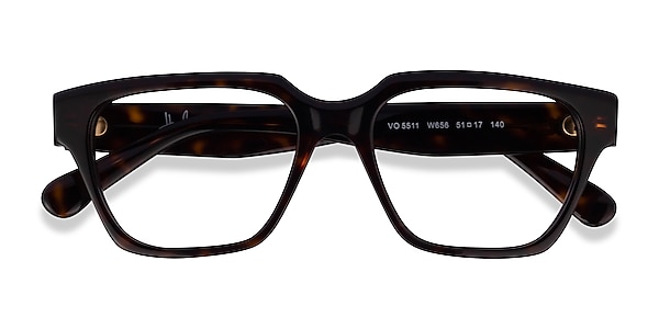Vogue Eyewear VO5511 - Square Dark Tortoise Frame Eyeglasses | Eyebuydirect