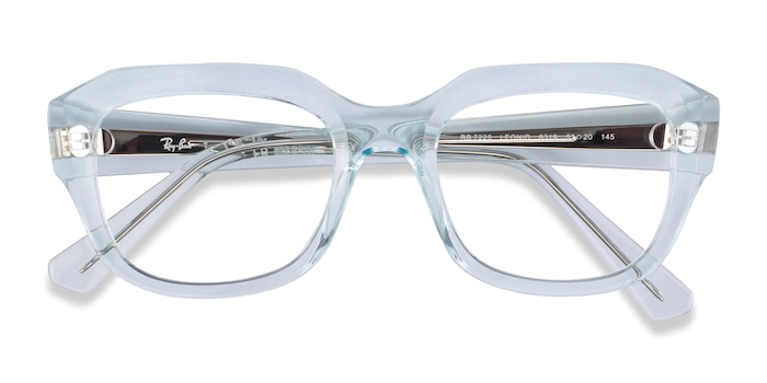 Transparent Blue Ray-Ban RB7225 Leonid -  Plastic Eyeglasses