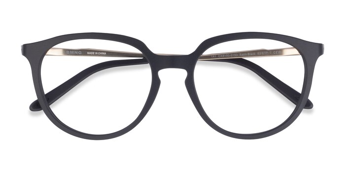 Oakley Bmng - Round Satin Black Frame Eyeglasses | Eyebuydirect