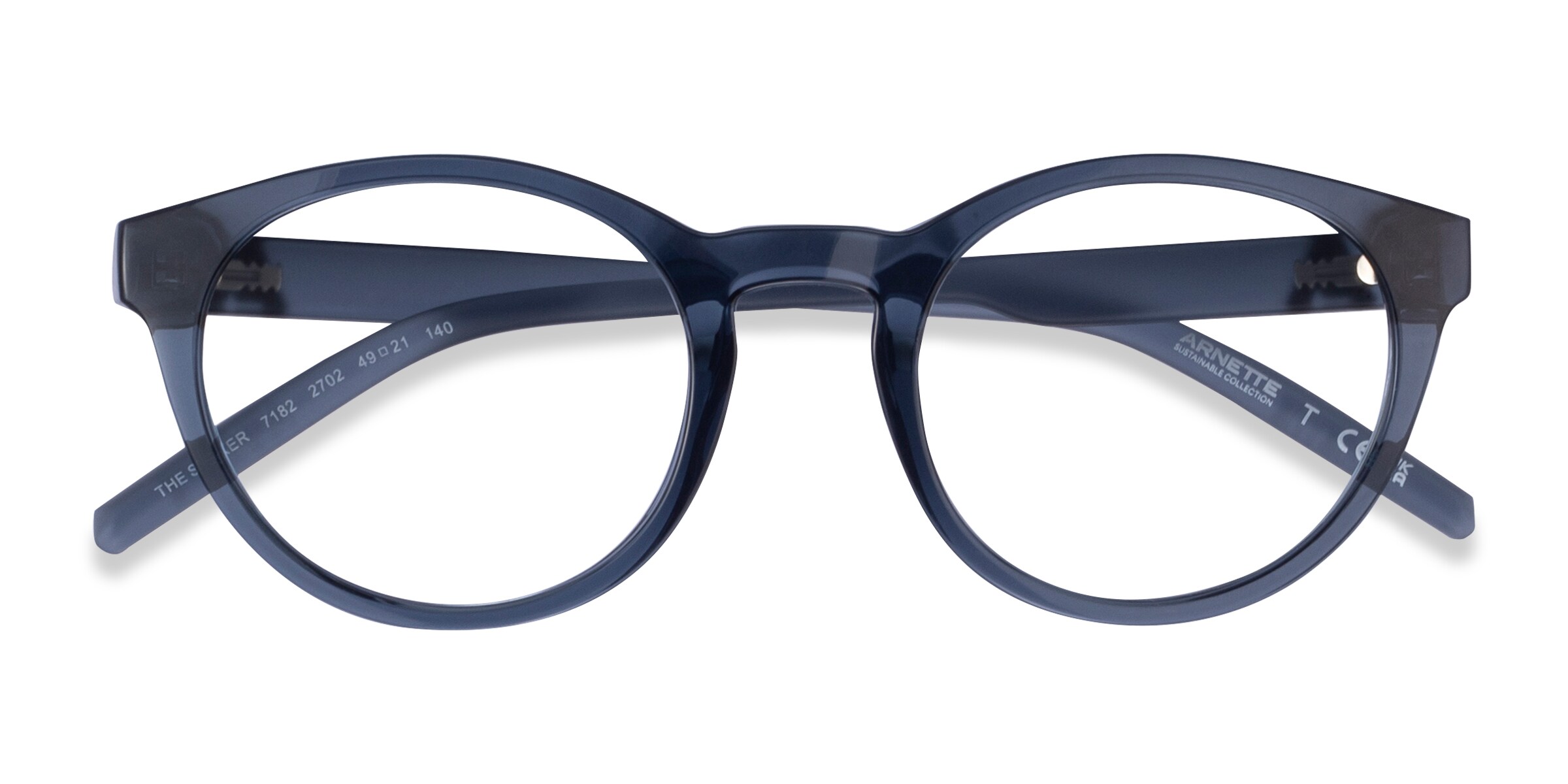 ARNETTE The Seeker - Round Clear Blue Frame Eyeglasses | Eyebuydirect