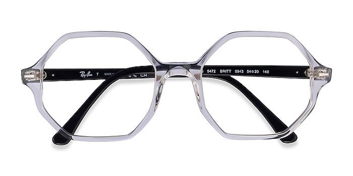 Clear Ray-Ban RB5472 Britt -  Acetate Eyeglasses