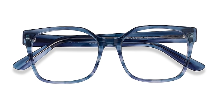 Striped Blue Vogue Eyewear VO5358 -  Acetate Eyeglasses
