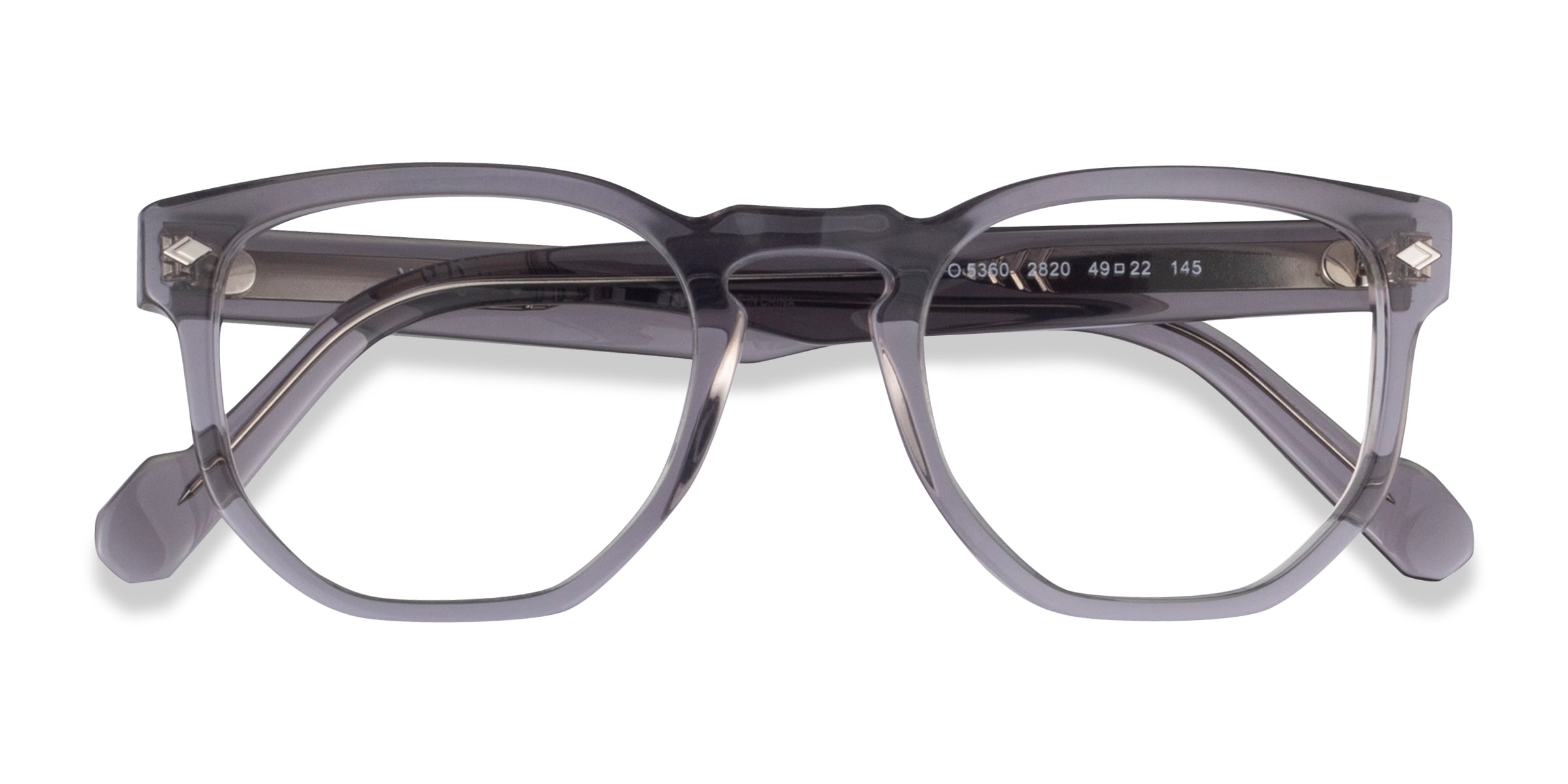 Vogue Eyewear VO5360 - Geometric Clear Gray Frame Eyeglasses |