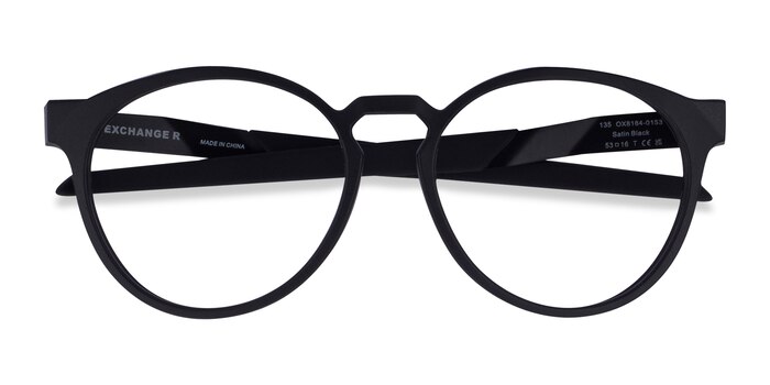 Black Oakley Exchange R -  Plastic Eyeglasses