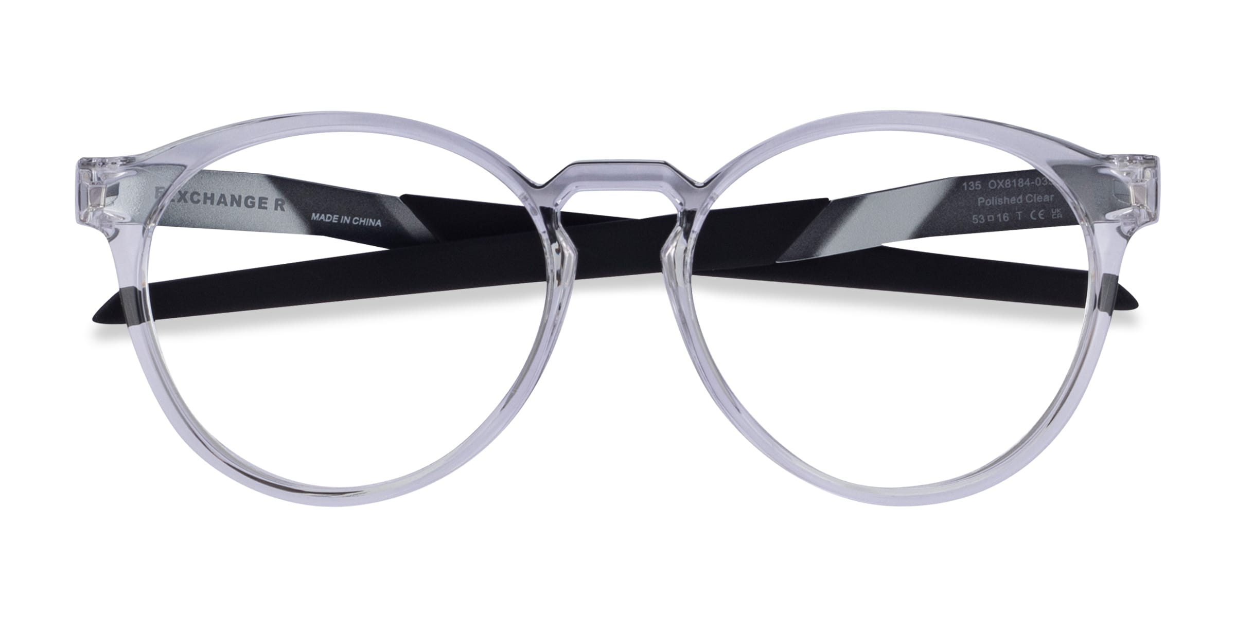 Oakley Exchange R - Round Black Frame Glasses For Men Oakley Exchange R - Round Black Frame Glasses For Men