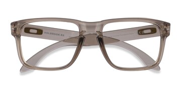 Clear Brown Oakley Holbrook Rx -  Plastique Lunettes de vue