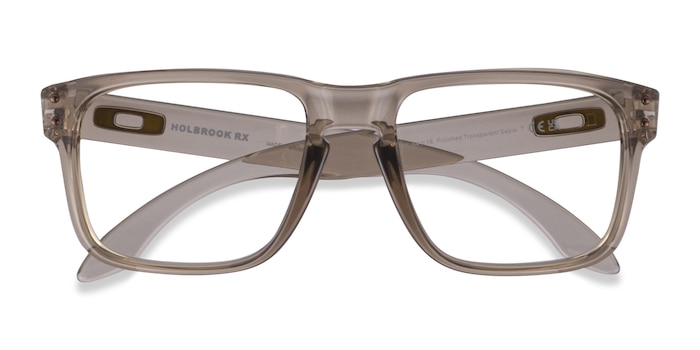 Clear Brown Oakley Holbrook Rx -  Plastic Eyeglasses