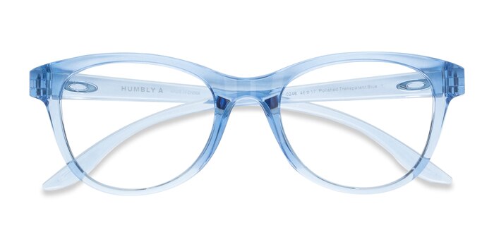 Transparent Blue Oakley Humbly A -  Plastic Eyeglasses