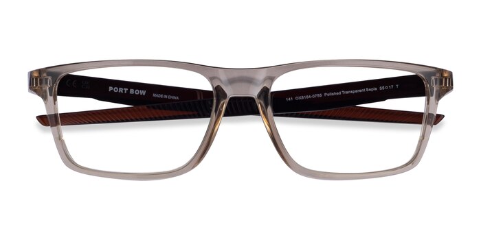 Brun Oakley Port Bow -  Plastique Lunettes de vue