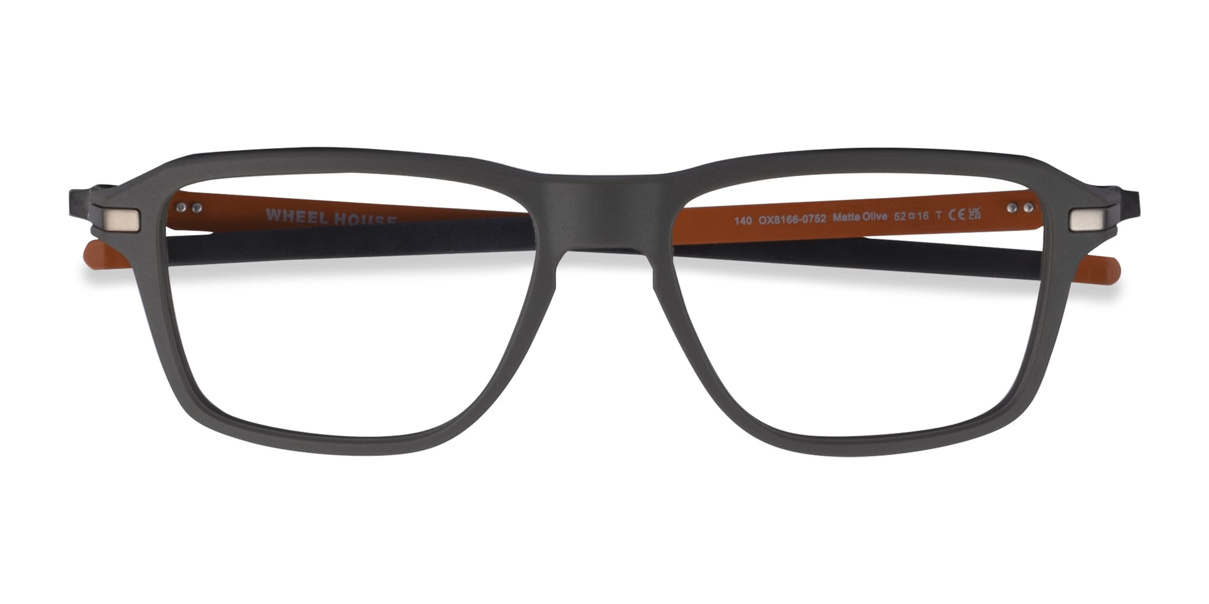 Oakley Wheel House - Rectangle Satin Black Frame Glasses For  display picture 1