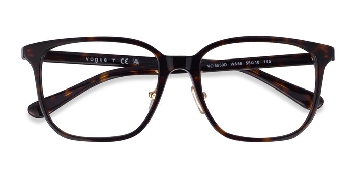 Écaille Noire Vogue Eyewear VO5550D -  Acétate Lunettes de vue