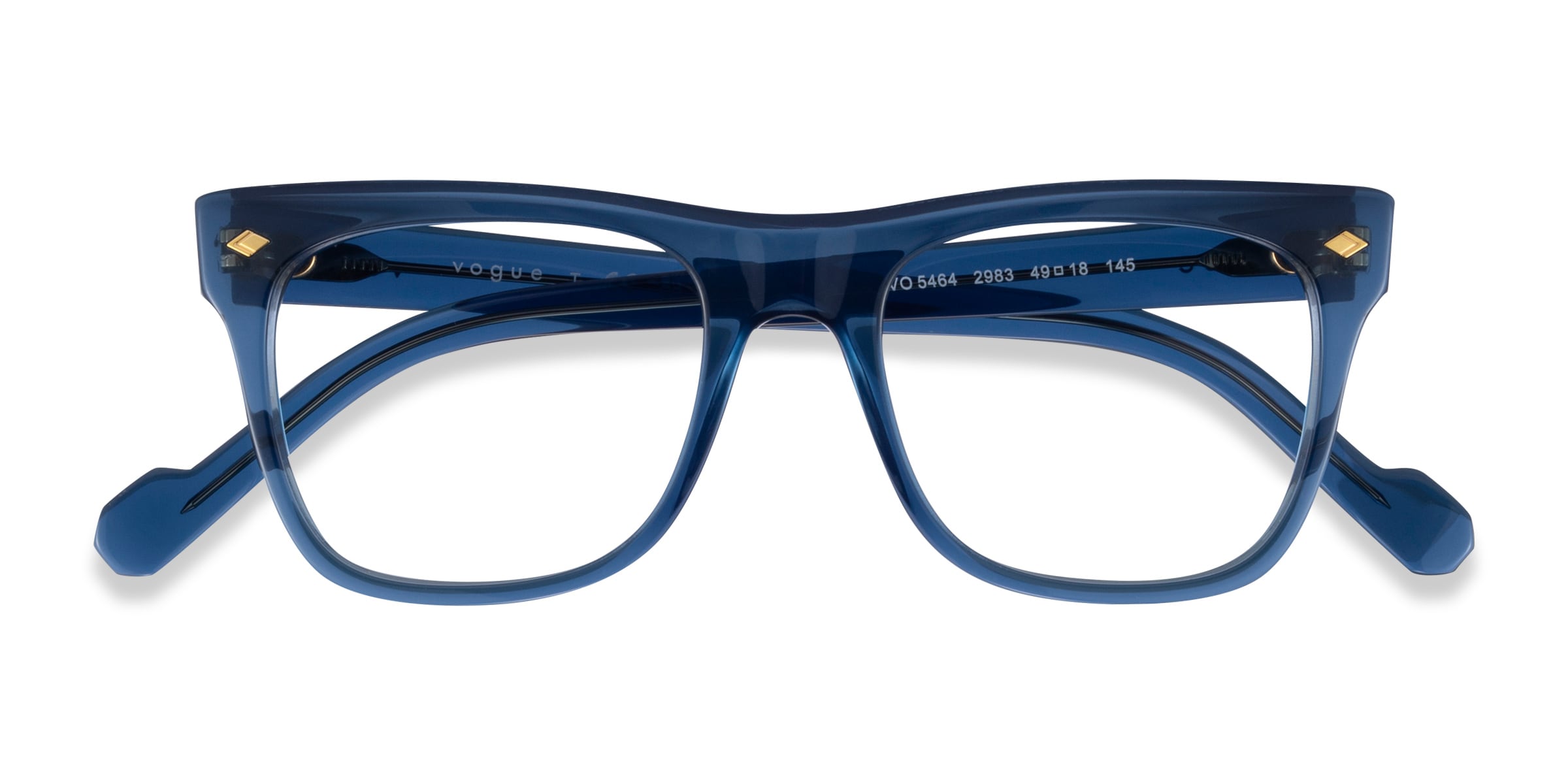 Vogue Eyewear VO5464 - Cat Eye Clear Blue Frame Eyeglasses |