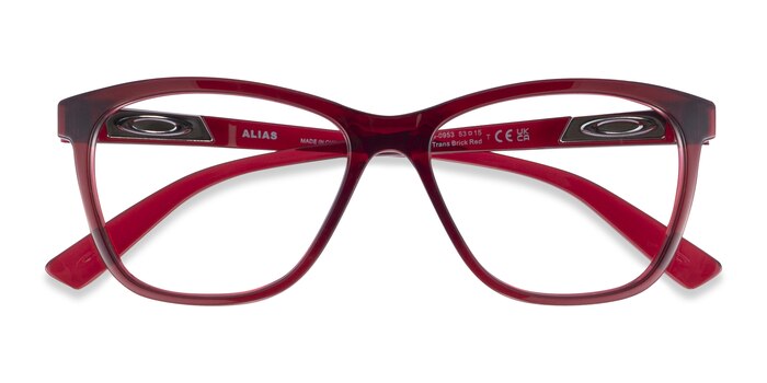 Clear Red Oakley Alias -  Plastique Lunettes de vue