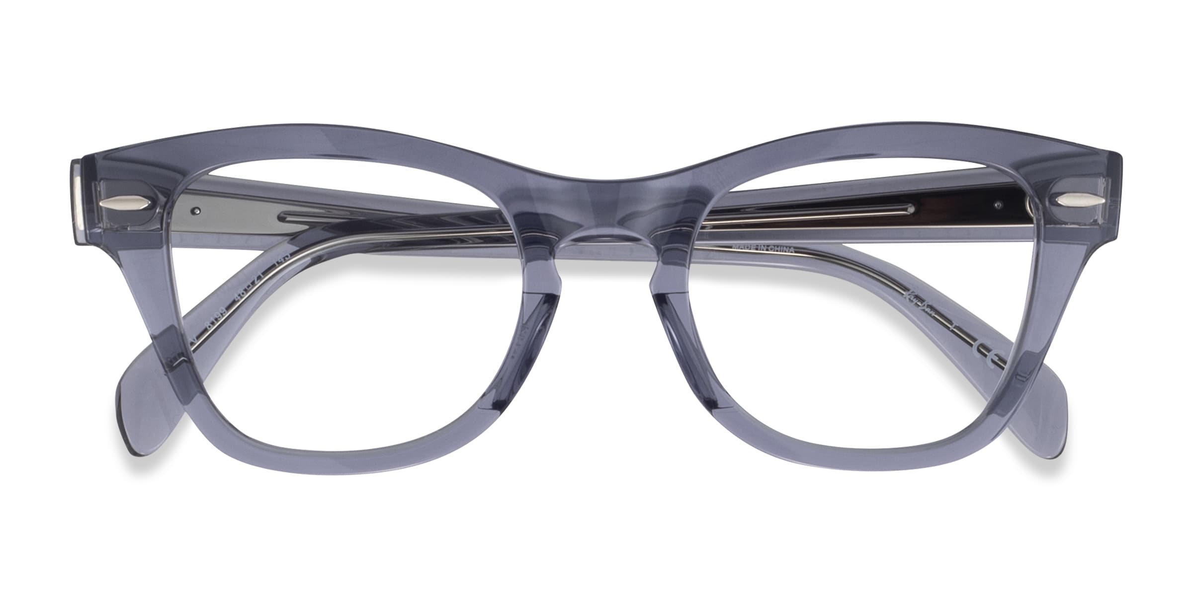 Ray-Ban RB0707V - Cat Eye Clear Gray Frame Eyeglasses |