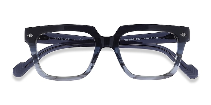 Striped Gardient Blue Vogue Eyewear VO5403 -  Acetate Eyeglasses