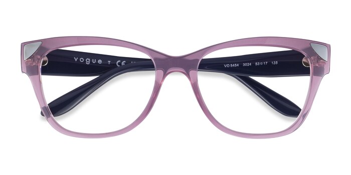 Clear Pink Vogue Eyewear VO5454 -  Plastique Lunettes de vue