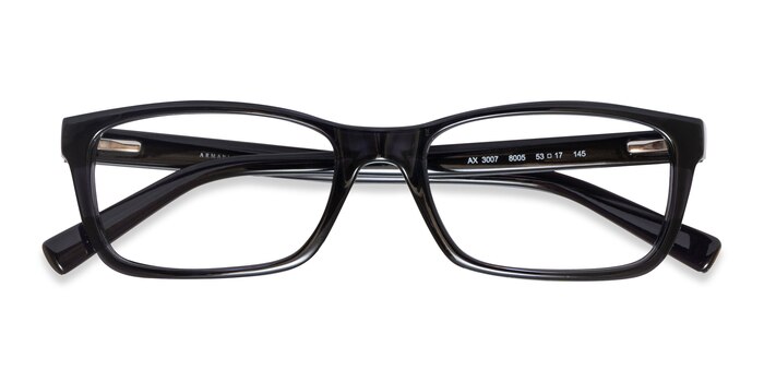 Matte Black Armani Exchange AX3007 -  Plastic Eyeglasses