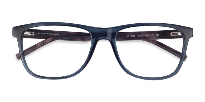 Clear Navy Armani Exchange AX3048 -  Plastic Eyeglasses