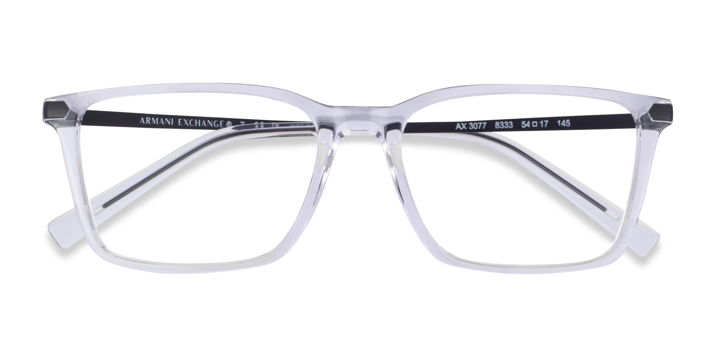 Armani exchange clear glasses hotsell