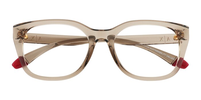 Transparent Champagne Armani Exchange AX3099U -  Eco Friendly Eyeglasses