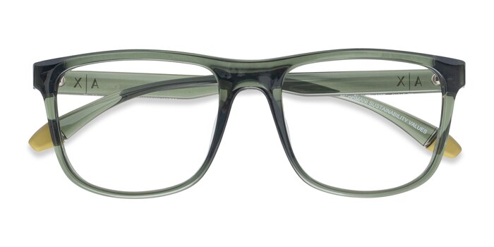 Transparent Green Armani Exchange AX3101U -  Écoresponsables Lunettes de vue