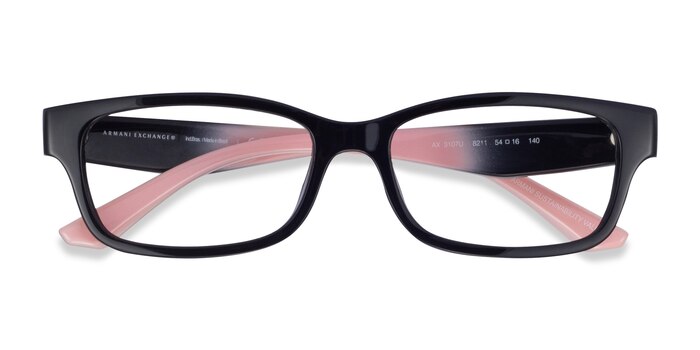 Shiny Black Armani Exchange AX3107U -  Eco Friendly Eyeglasses