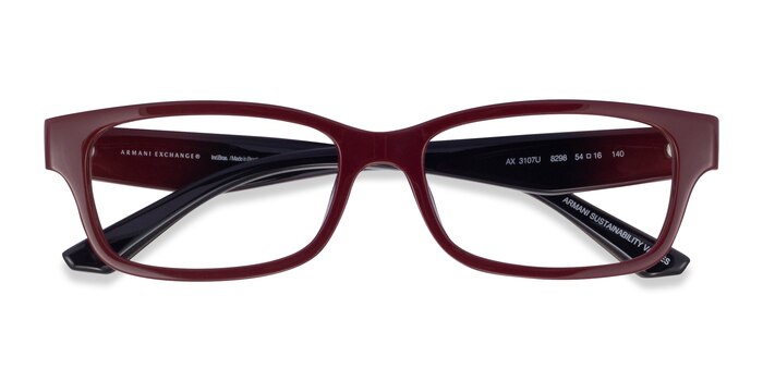 Dark Red Armani Exchange AX3107U -  Eco Friendly Eyeglasses
