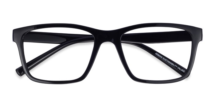 Shiny Black Armani Exchange AX3114 -  Eco Friendly Eyeglasses
