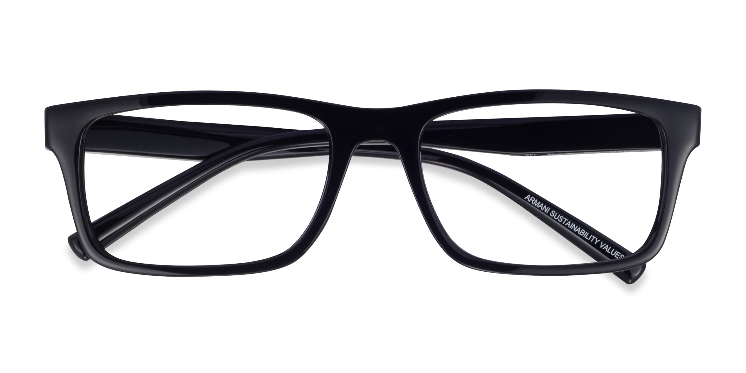 Armani Exchange AX3115 - Rectangle Shiny Black Frame