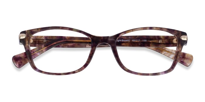 Confetti Light Brown Coach HC6065 -  Acetate Eyeglasses