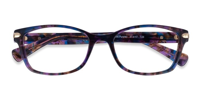 Confetti Purple Coach HC6065 -  Acetate Eyeglasses