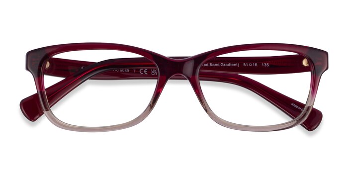 Gradient Red Coach HC6089 -  Acetate Eyeglasses