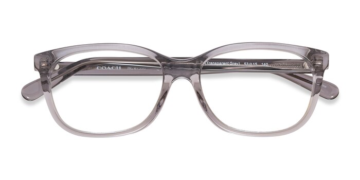 Transparent Gray Coach HC6139U -  Acetate Eyeglasses