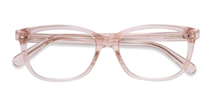 Transparent Pink Coach HC6139U -  Acetate Eyeglasses