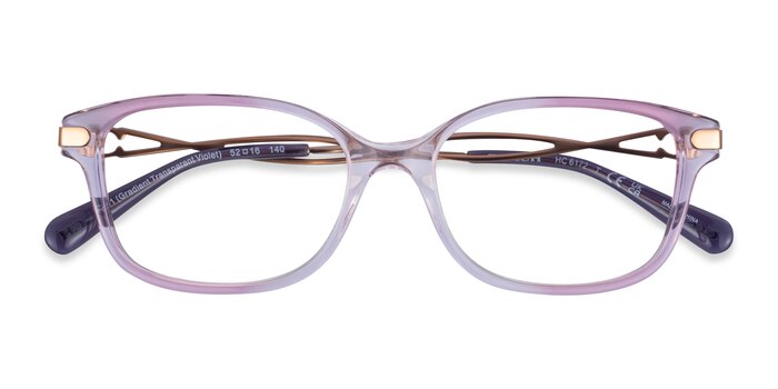 Gradient Transparent Purple Coach HC6172 -  Acétate Lunettes de vue