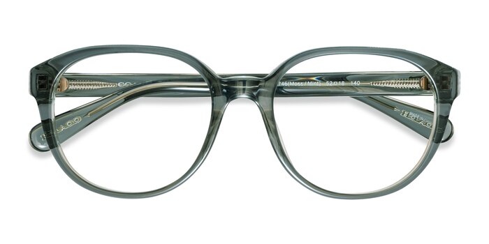 Transparent Green Coach HC6209U -  Acetate Eyeglasses