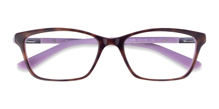 Tortoise On Purple Ralph RA7044 -  Acetate Eyeglasses