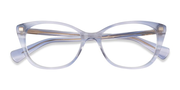 Striped Blue Clear Ralph RA7146 -  Acetate Eyeglasses