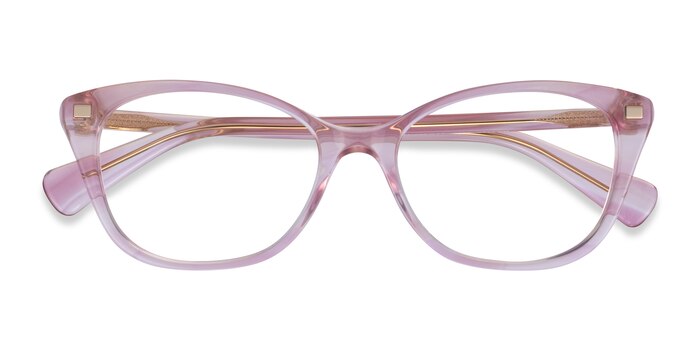 Shiny Striped Pink Ralph RA7146 -  Acetate Eyeglasses