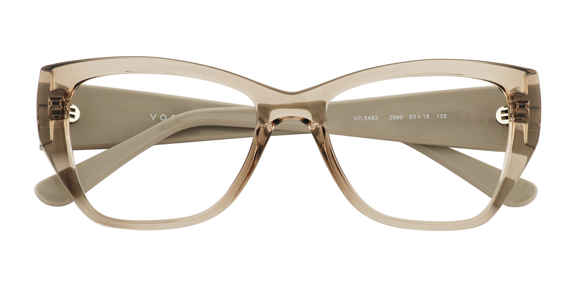 Vogue Eyewear VO5483 Cat Eye Transparent Champagne Frame Eyeglasses
