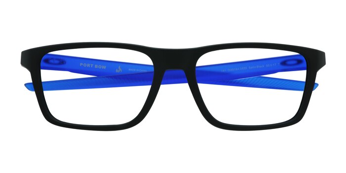 Noir Oakley Port Bow -  Plastique Lunettes de vue