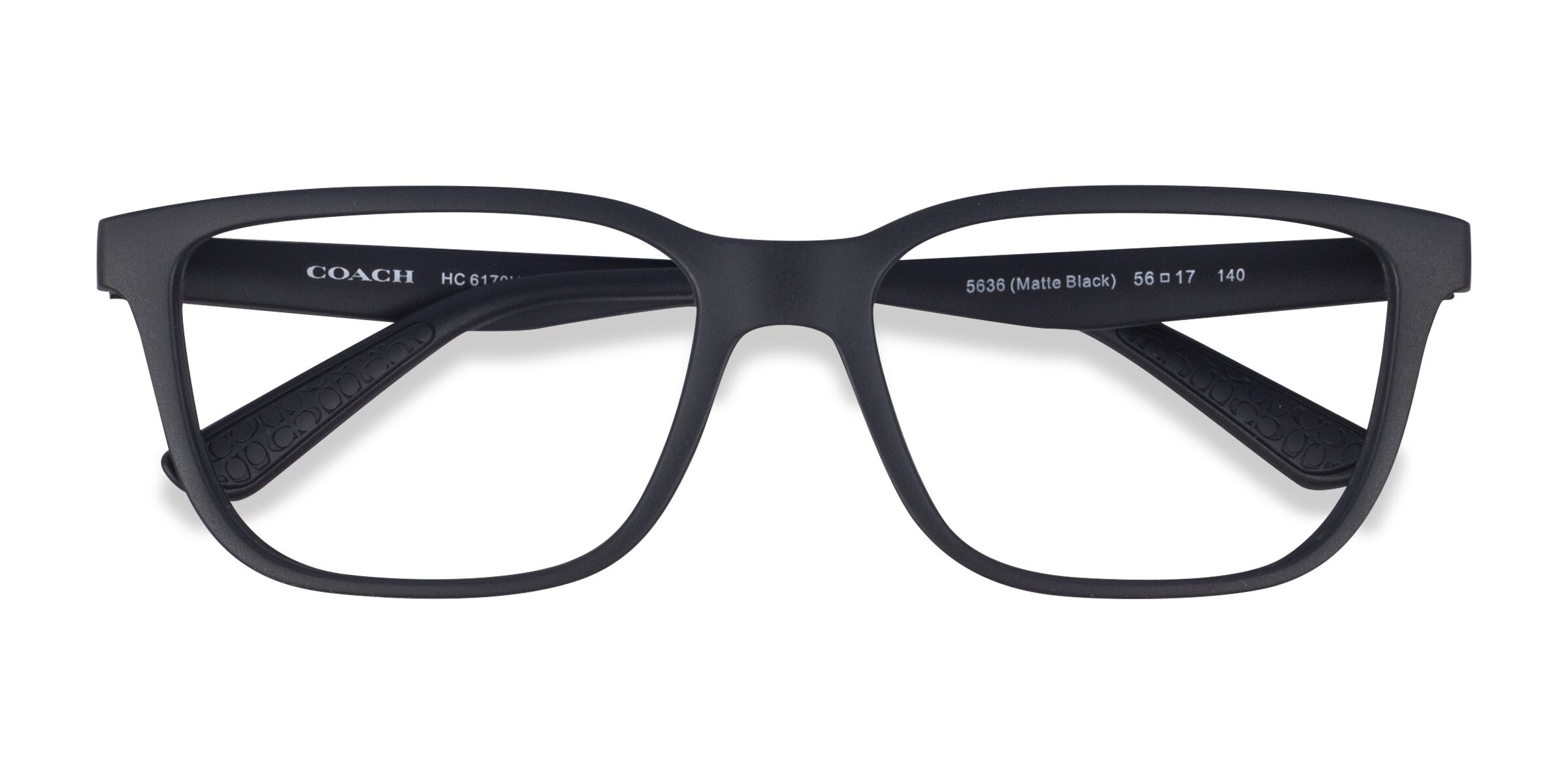 Coach HC6170U - Square Black Frame Eyeglasses | Eyebuydirect
