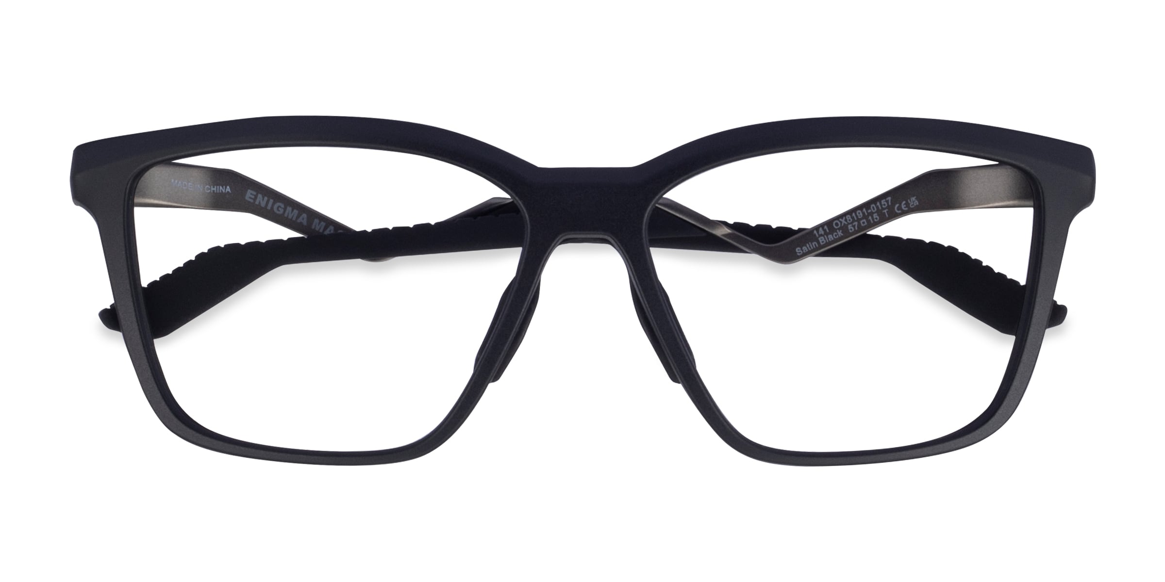 Oakley Enigma Mass - Square Satin Black Frame Eyeglasses | Eyebuydirect
